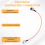 Adaptador PL259/UHF Fêmea para N Macho RG142 Cabo Coaxial de Baixa Perda de 12 polegadas 7