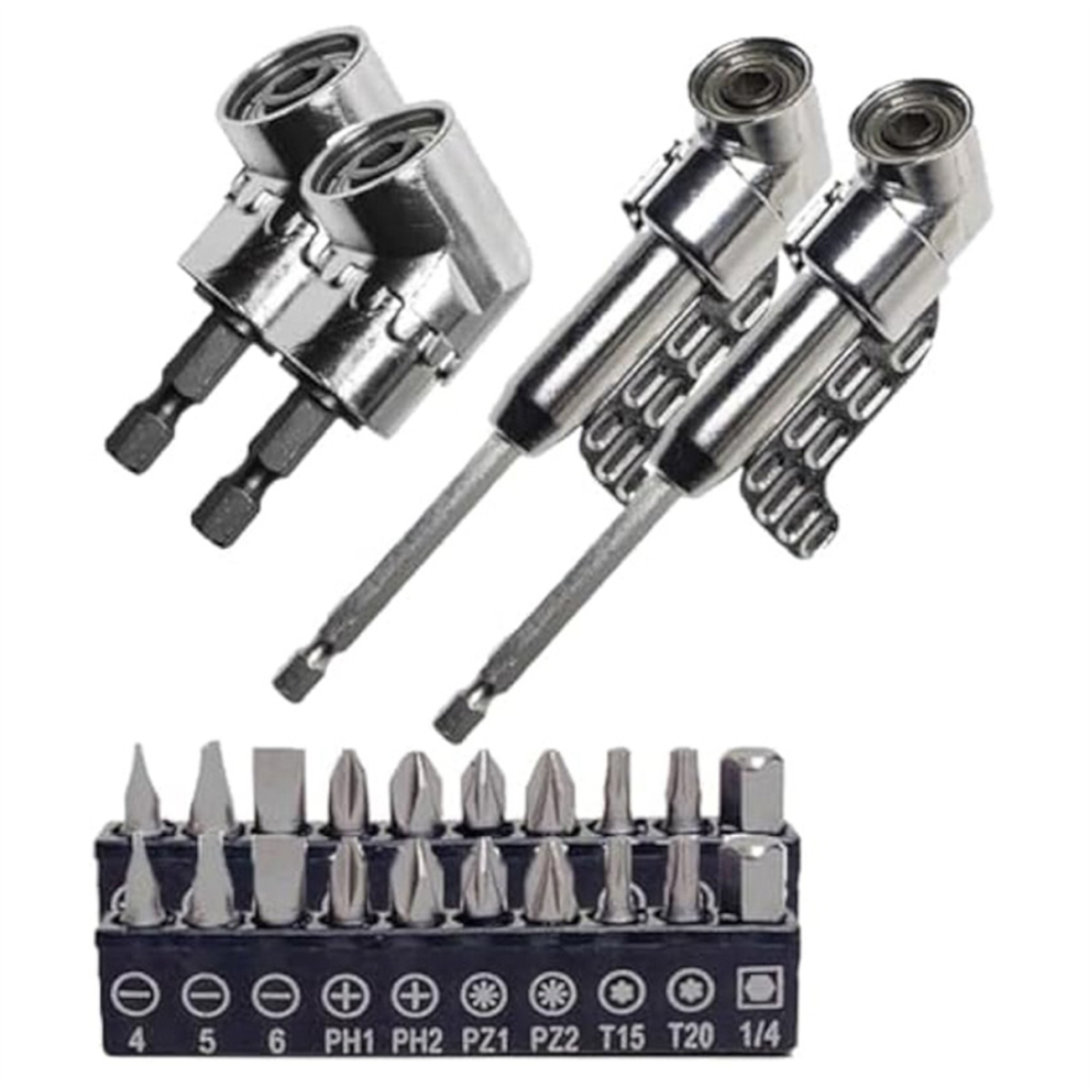 Corner Tool Screw Hub, Multi-Function Bend Screwdriver Bit, 360 Rotat 4852641472434