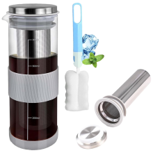 Zaparzacz do kawy Cold Brew, dzbanek Mason Jar, filtr ze stali nierdzewnej, 800 ml