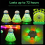 bolas de badminton luminosas LED espuma de plástico esporte iluminado 9