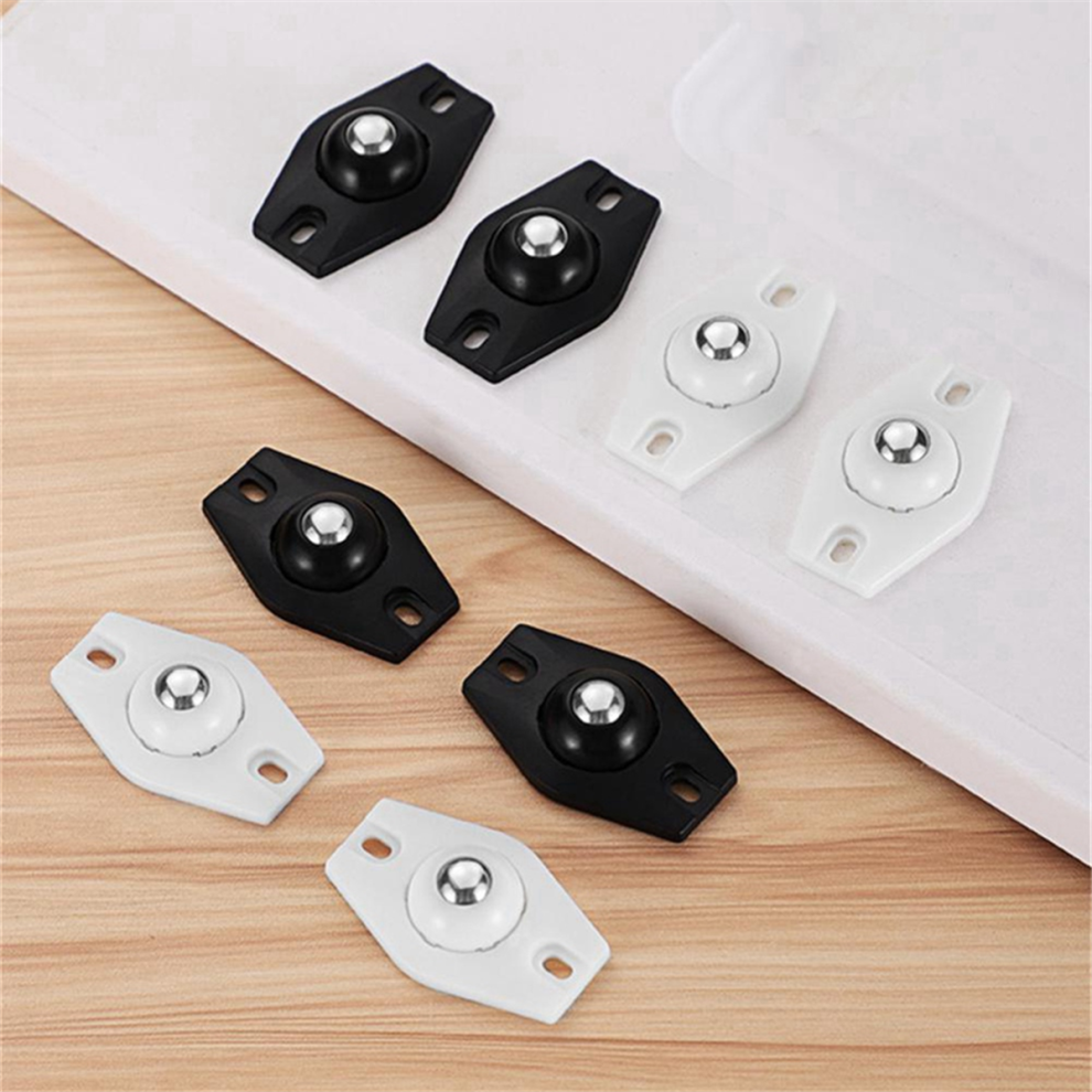 4Pcs Self Adhesive Type Mute Ball Universal Wheel Furniture Casters Wh 4852641473196