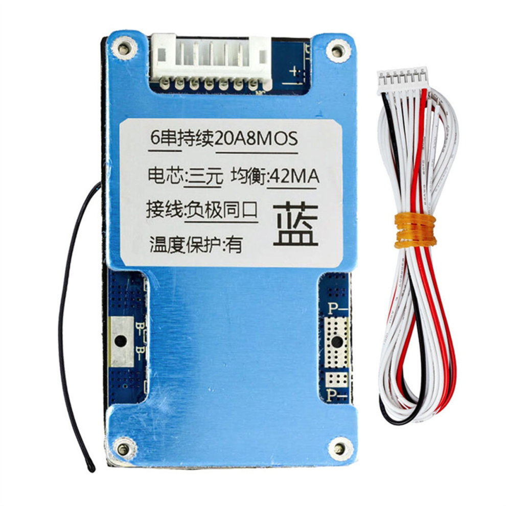 6S 20A 22.2V Li-Ion Lmo Ternary Lithium 18650 Battery Charge Protectio 4852641478764