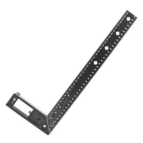 40CM Precision Marking Right Angle Ruler 45/90 Degree Hole Industrial 1