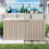 75 Gallon Resin Deck Box, Lockable Patio Outdoor Storage Box  - Grey 7