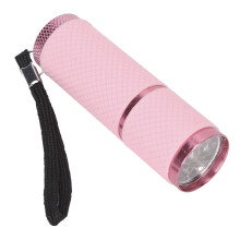Taschenlampenförmiger Nagellampen Heimsalon Tragbarer LED-Nagellack-Trockner Nagelkunstwerkzeug für Rhinestones-Fixierung Pink