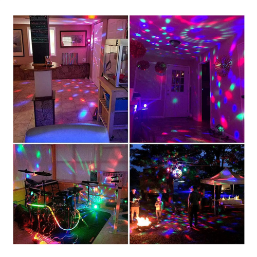 luci attivate dal suono con telecomando, sfera da discoteca per DJ 2