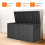 75 Gallon Resin Deck Box, Lockable Patio Outdoor Storage Box - Black 2