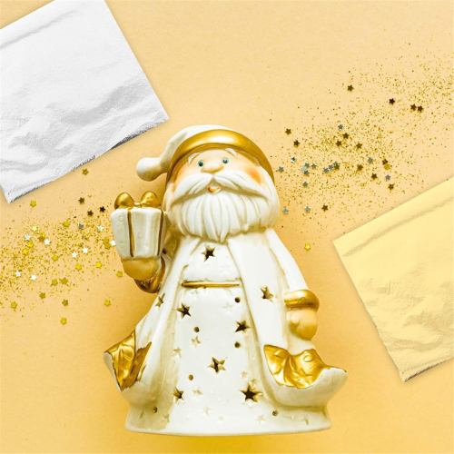 240 φύλλα GoldLeaf 12 χρωμάτων Gold FoilLeaf Πολύχρωμο χαρτί απομίμησης 2