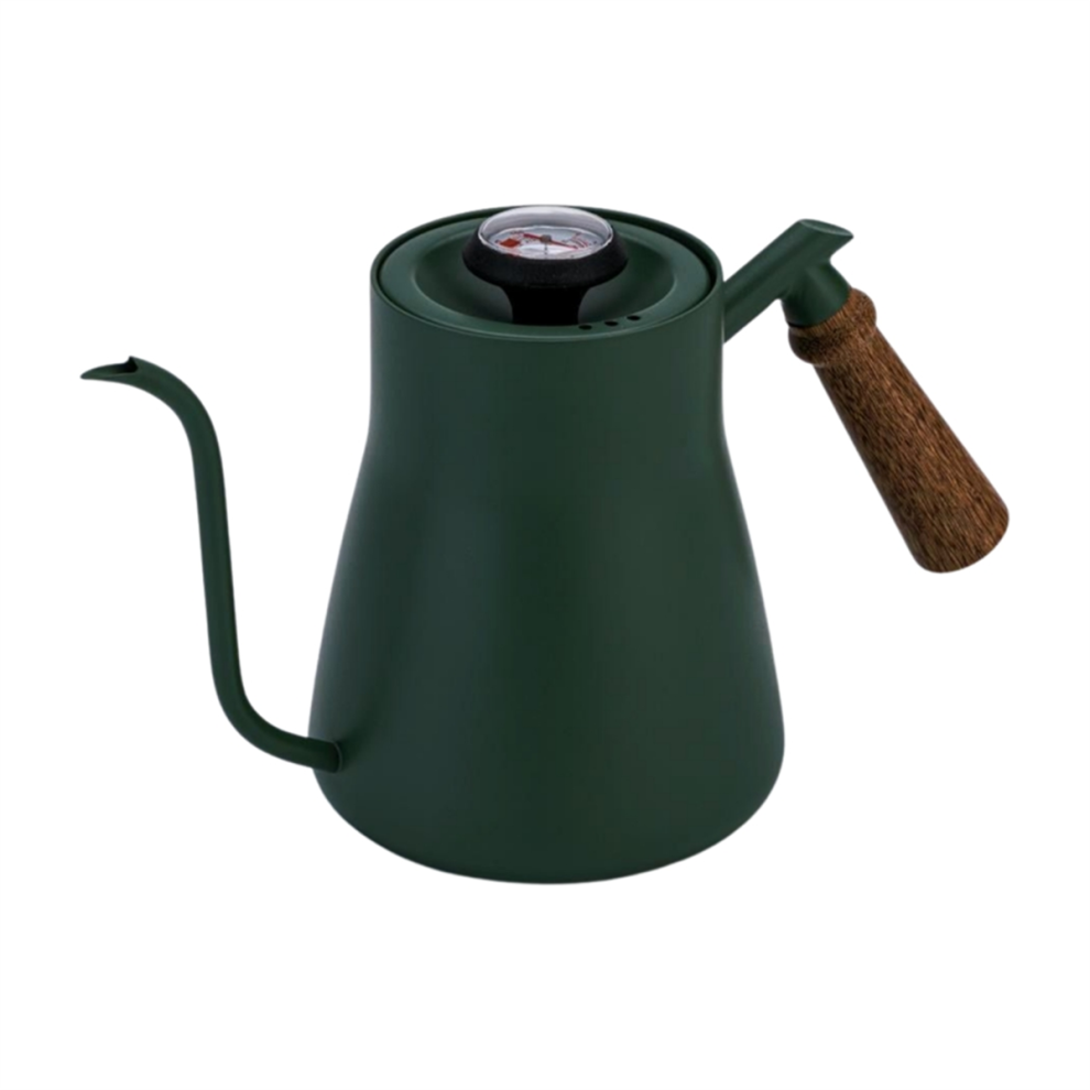 Hervidor De Agua Para Café Con Goteo, Mango De Madera Y Boca Estrecha-image