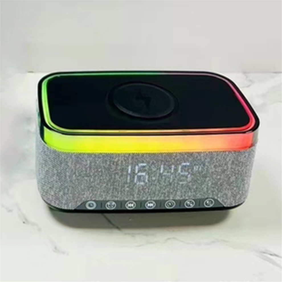 Bluetooth Speaker With Wireless Charging Led Ambient And Alarm C Light 4853103931650