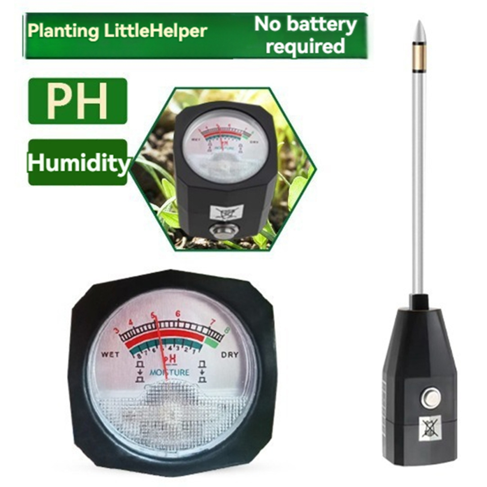 Testeur De Sol PH Et Humidité - Pour Jardin, Serre, Pelouse - Plage PH 3-8, Précision ±0.2