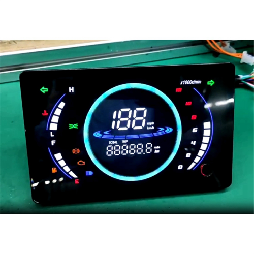 12V Universal Ρυθμιζόμενο Ψηφιακό Ταχύμετρο Μοτοσικλέτας με Ρυθμιζόμενο LED RPM Dashbo 2