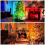 Spoturi LED RGBW wireless pentru decor interior, pachet de 4, iluminat de podea, iluminat de interior 6