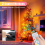 Spoturi LED RGBW wireless pentru decor interior, pachet de 4, iluminat de podea, iluminat de interior 4