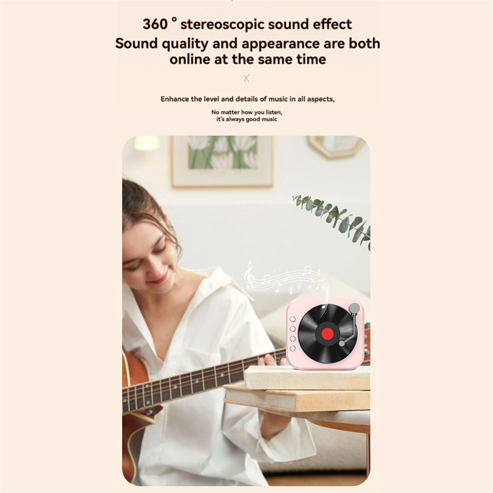Retro Bluetooth5.3 Speaker With 2 Microphone18th Century Phonograph St 4853103937515
