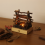 Small Electric Fake Fireplace Log Night Light USB Rechargeable 3 Modes 5