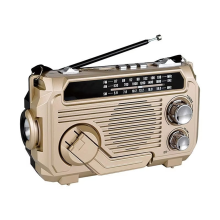 FM AM SW Radio Solar Charging Emergency Radios Receiver Hand Crank Blu