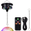Boule disco motorisée avec télécommande, rotation réglable de 3 à 15 tr/min, 18 LED 3