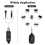 Sistem de transmisie wireless Microfon condensator dinamic 2.4G 48V conectat la X 7