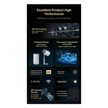 Proiector TS7Mini 1080P portabil, suport video 4K, proiector Home Theater