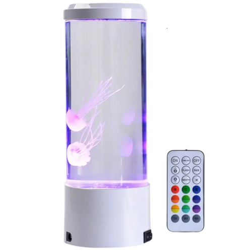 LED Jellyfish Night Light with Remote Control USB Powered Colorful Lig 1