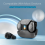 Bone Conduction Open Ear Clip Wireless Bluetooth 5.5 Headphones LED Br 7