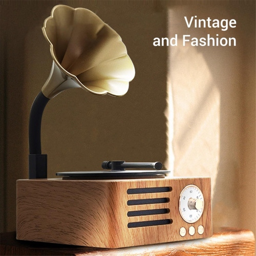 Retro Gramophone Vorm Bluetooth Luidspreker Draagbare Box Draadloos Buiten 2