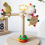 Bird Perch Stand Stick Toy for Sparrow Rotating Windmill Design Claw G 3