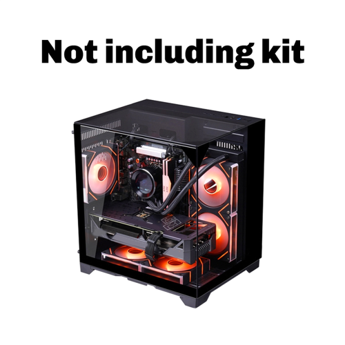 PC Case Sea View Room Gaming Computer Desktop M-ATX Motherboard Double 2