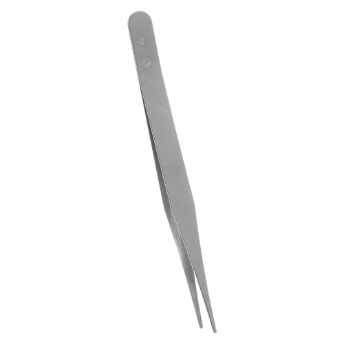 Finspids sølvfarvet spids lige pincet 4 1/2" 1