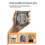 Wireless Lavalier Microphone Portable Voice Amplifier with 2 Mic, Rech 3