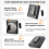 Wireless Lavalier Microphone Portable Voice Amplifier with 2 Mic, Rech 8