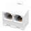 2-Way 6P4C RJ11 Modular Τηλέφωνο, Προσαρμογέας τοίχου και διαχωριστής τηλεφώνου για 1