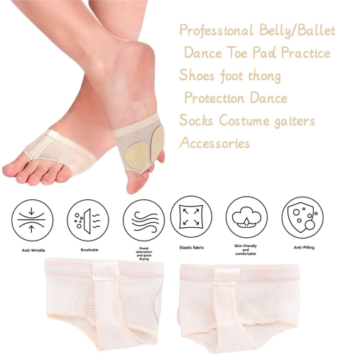 Professional Belly/Ballet Dance Toe Pad Practice Shoes foot thong Prot 2