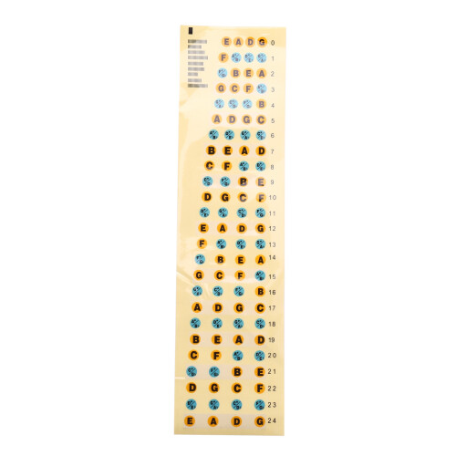 Guitar Fretboard Note Decals Fingerboard Frets Map Sticker for Beginne