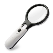 3 LED Light 45X Handheld Magnifier Reading Magnifying Glass Lens Jewel