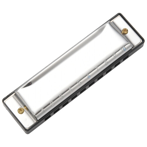 Μουσικό όργανο 10 οπών Blues Harmonica από ανοξείδωτο ατσάλι