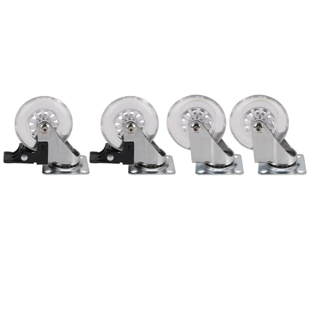 4 X Heavy Duty 75Mm Swivel Castor Wheels Trolley Furniture Caster With 4853103968847