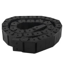 18 mm x 37 mm, czarny, elastyczny, półzamknięty łańcuch kablowy, 1 m, 39,4 cala