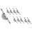 10pcs Door Window Cupboard Drawer Bin Single Nylon Sliding Roller Pull 4