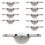 10pcs Door Window Cupboard Drawer Bin Single Nylon Sliding Roller Pull 5