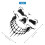 Car Sticker Tattoo Skull Skeleton Large Decorative (Black) 9