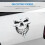 Car Sticker Tattoo Skull Skeleton Large Decorative (Black) 5