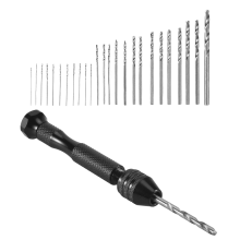 Håndboresæt præcisionsstift med 25 dele mini-drejebits til M