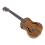 Ukulele tenor de 26 polegadas, madeira de nogueira, 18 trastes, violão acústico, ukulele Mah 3