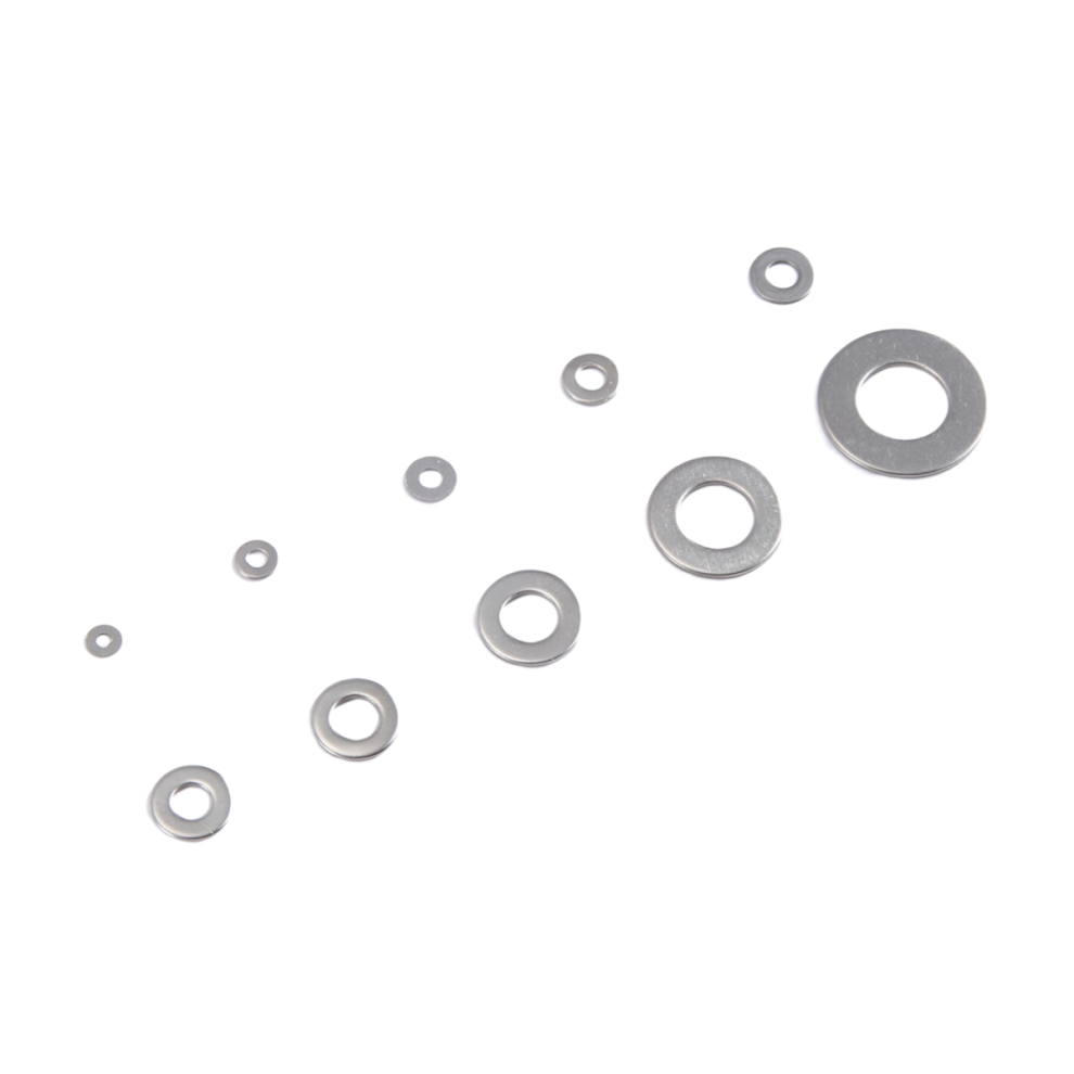 600Pcs/Set M1.6 M2 M2.5 M3 M3.5 M5 M6 M8 M10 Stainless Steel Flat Wash 4853103976033