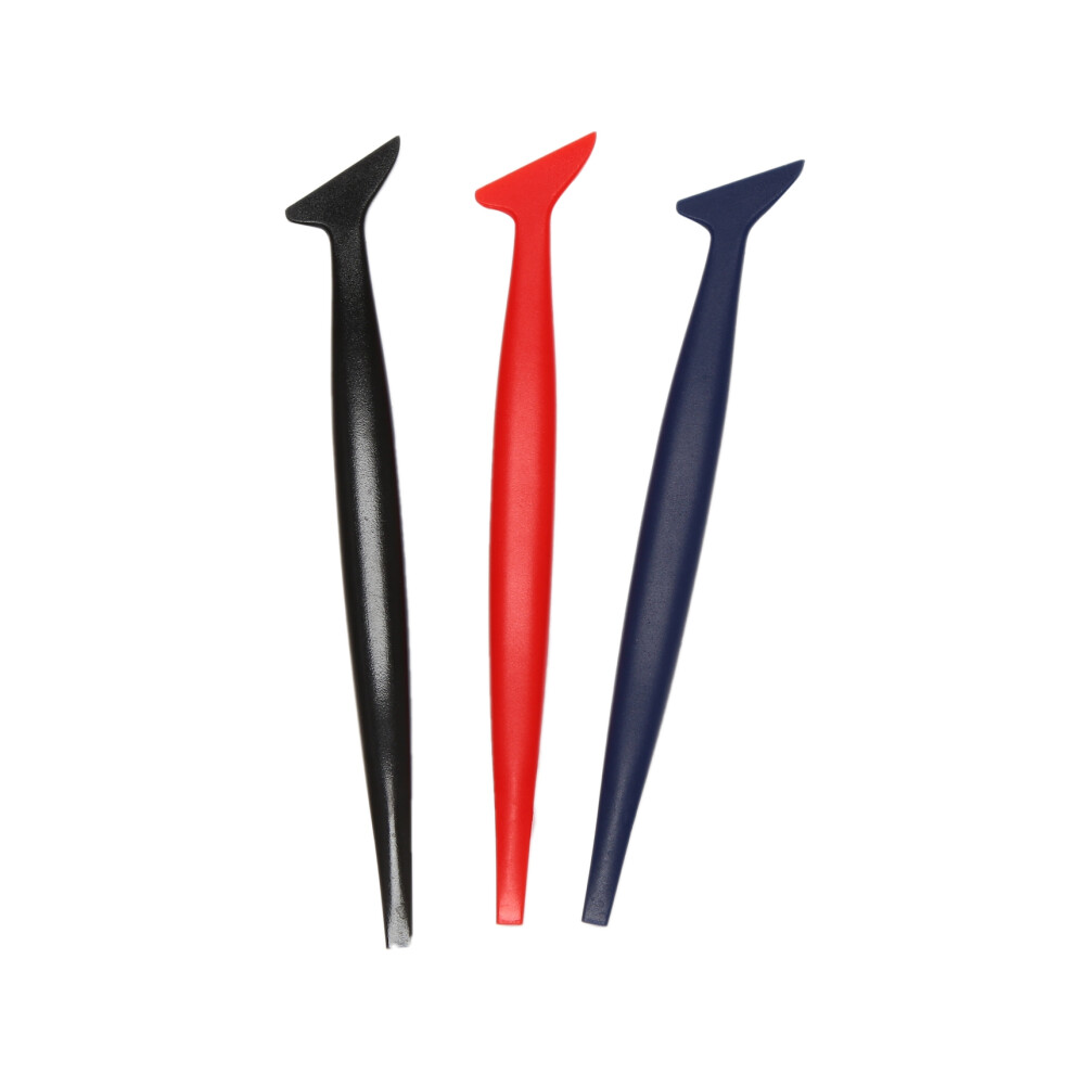 Car Wrapping Flexible Micro- Squeegee Curved Slot Tool Set 3 In 1 With 4853103979775
