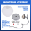 Moderne wandlamp E27 Led-lamp Leeslampen Gemonteerd Glas S 10