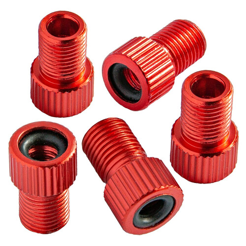 5 stk. aluminiumslegering sykkelventiladapter innerrørhetter deksel racing bic