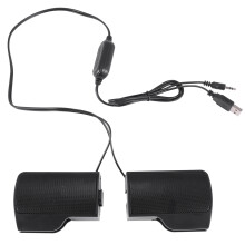Clip Mini Portable USB Stereo Speaker Soundbar for Notebook Laptop Com